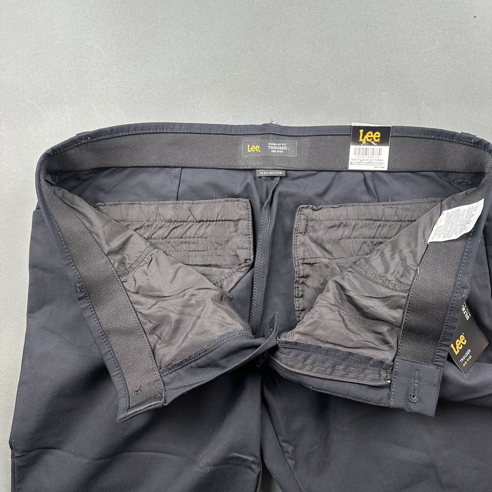 Lee Women's 16 M Ultra Lux with Flex Motion Regular Fit Trouser Pants Black NWT - Picture 5 of 12